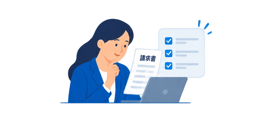 請求内容の確認・管理のイラスト