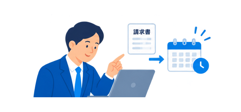 買掛・支払予定を管理のイラスト