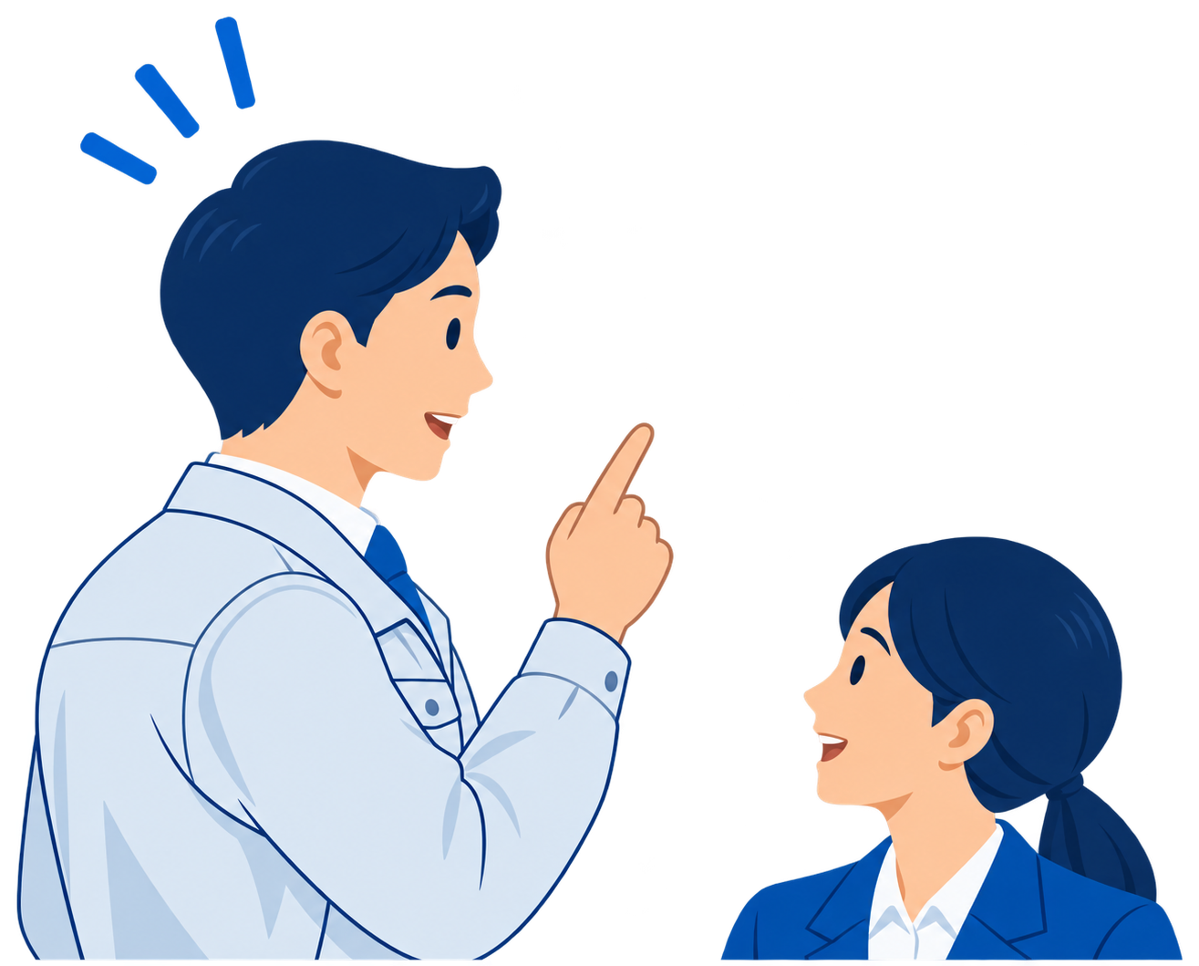 人員配置表を確認する担当者